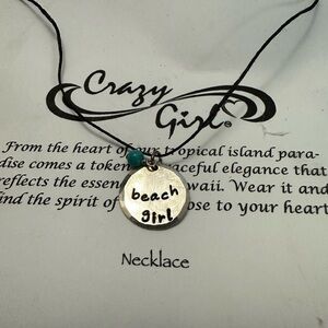 Silver 'Beach Girl' Necklace